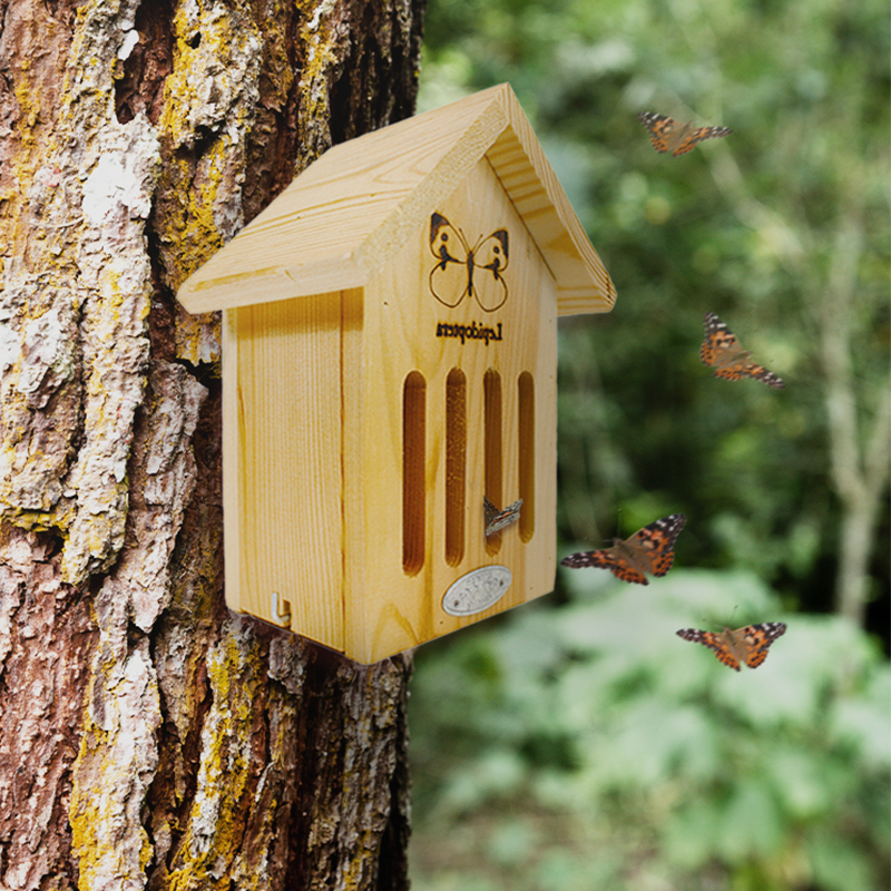 Schmetterlings-Hotel, aus Holz