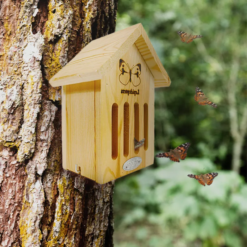 Schmetterlings-Hotel, aus Holz