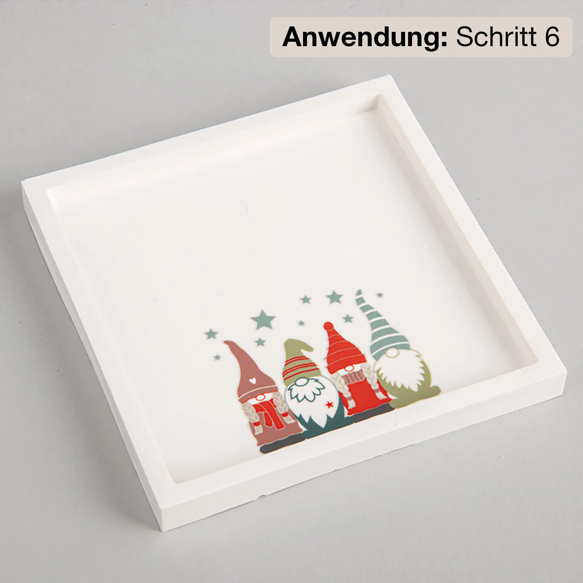 Transfer-Aufkleber "Merry Christmas", mit 3D-Effekt