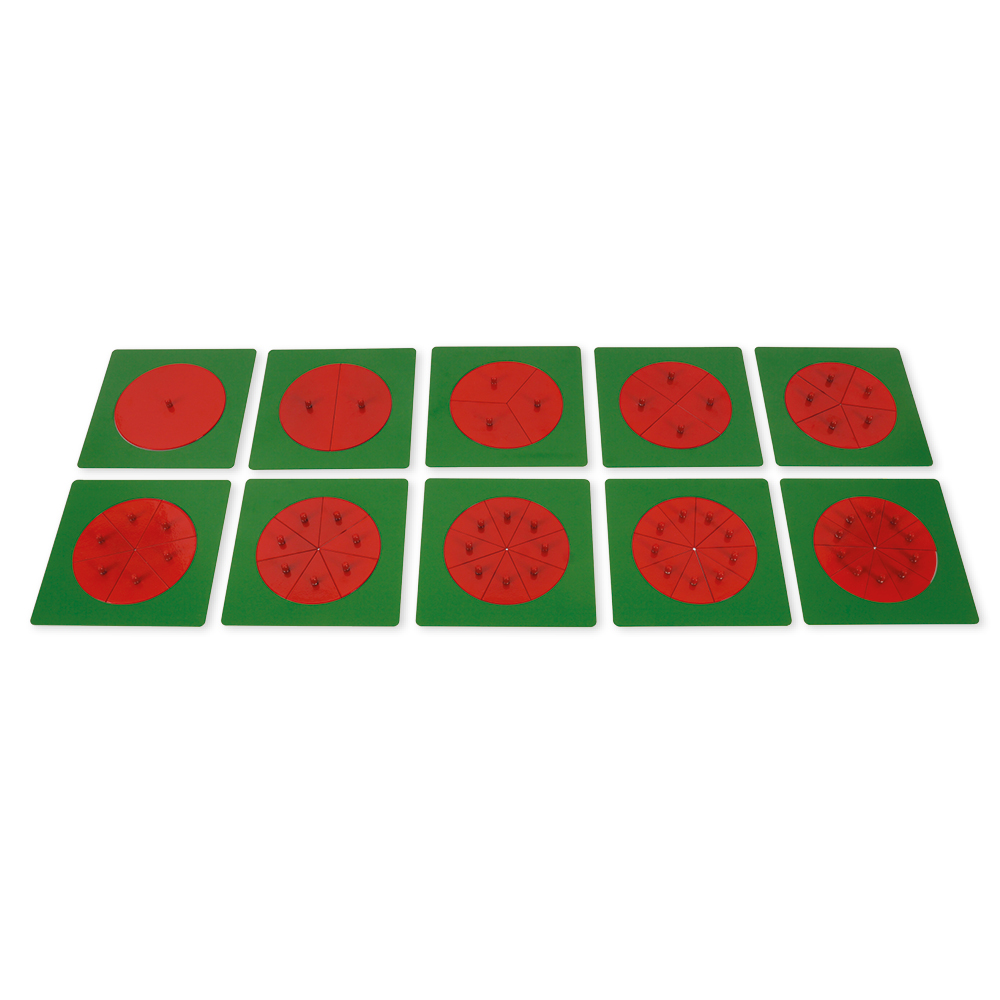 TimeTEX Metallene Bruchrechenkreise "Montessori Premium"