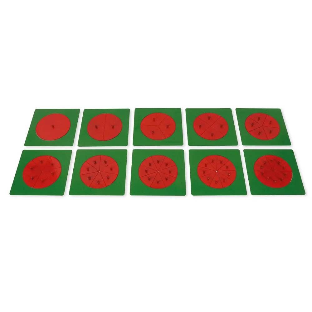TimeTEX Metallene Bruchrechenkreise "Montessori Premium"