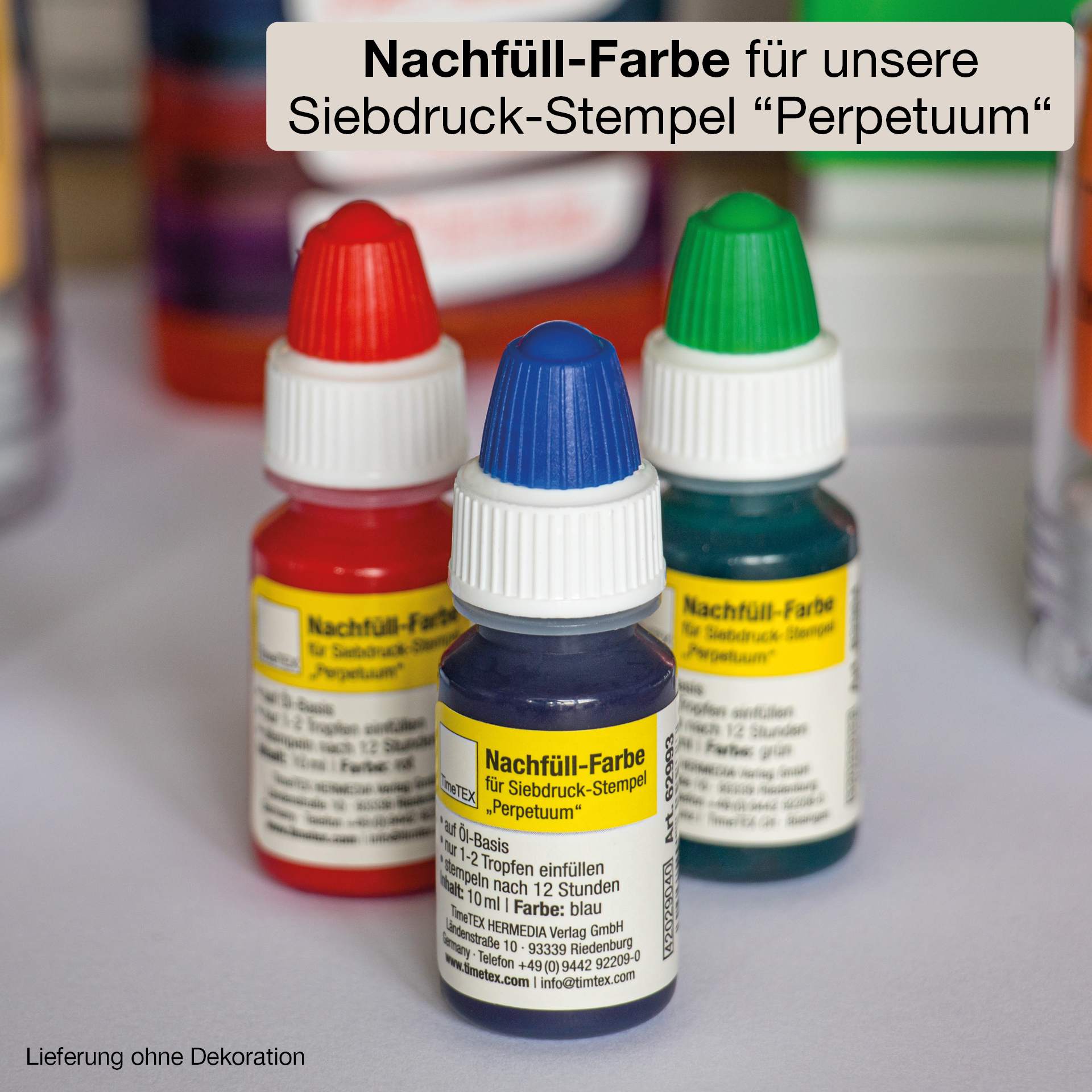 Farbe für Siebdruck-Stempel "Perpetuum" 10 ml