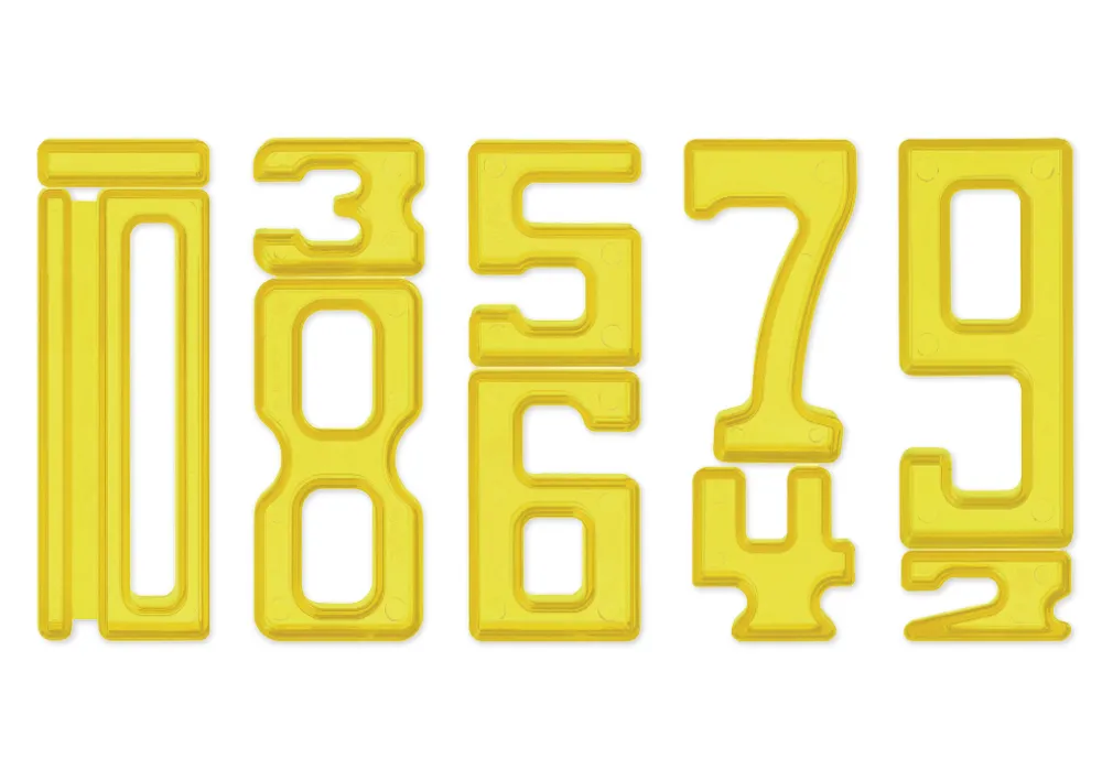 Set med TimeTEX upplysta tornstacknummer "Tal på Tal", 140 st.