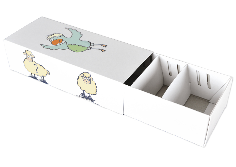 Lot de 5 boîtes de classement en carton vierge à assembler, format A8