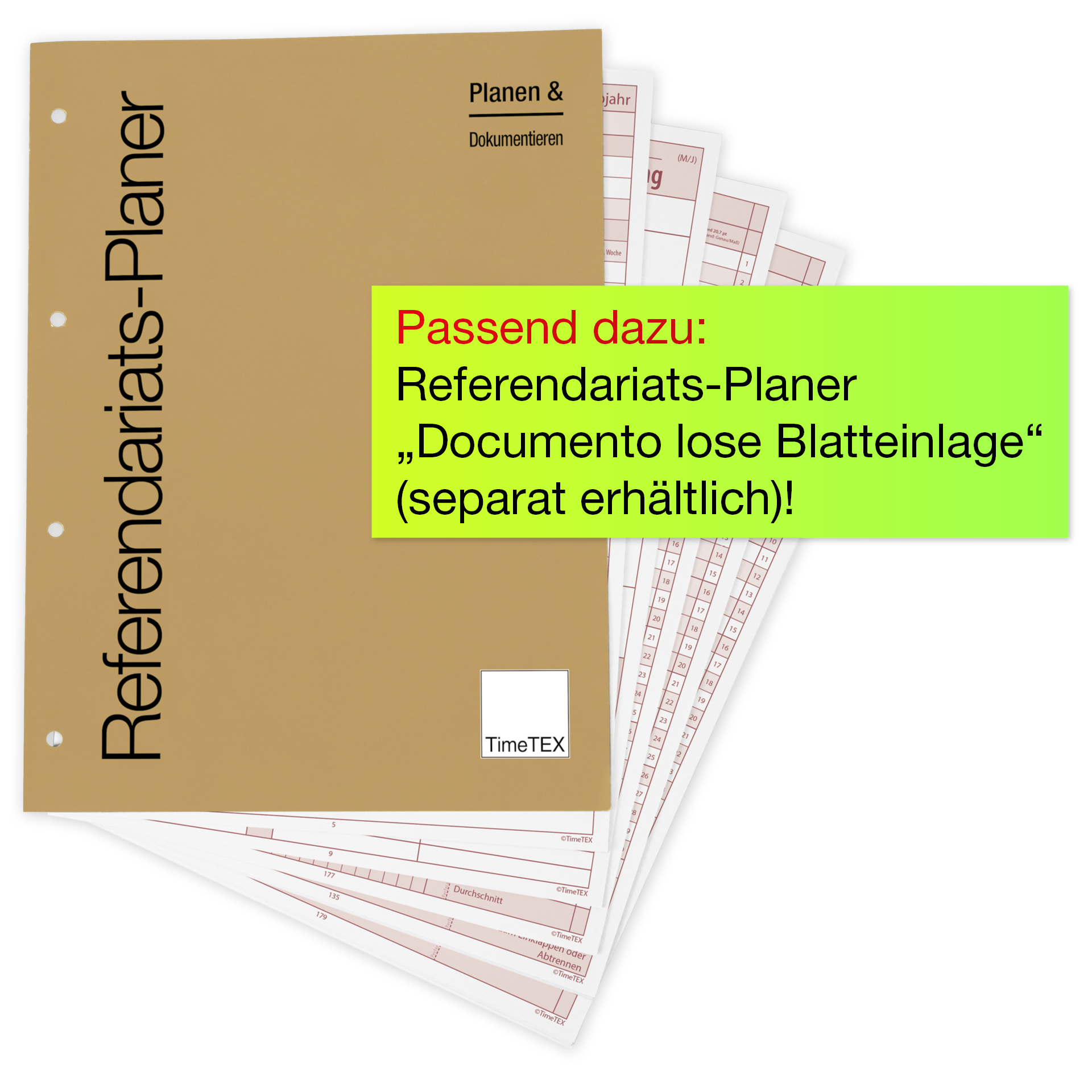 Ringbuch-Ordner für lose Blattsammlung Referendariats-Planer A4-Plus