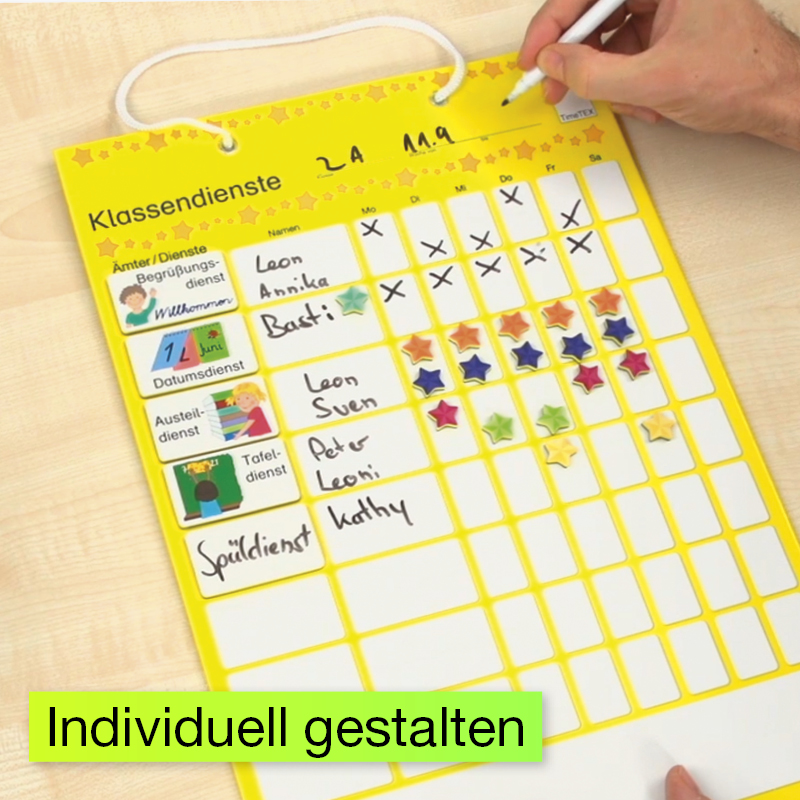 Klasse tjenestetavle, magnetisk