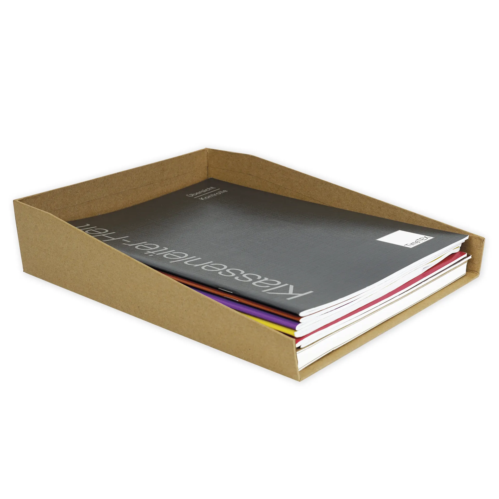 Přírodní úložný box A4 vyrobený z kartonu, 2 ks