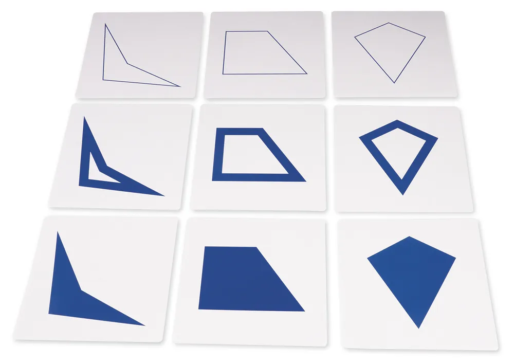 TimeTex geometrische kaartenset "Montessori Premium"