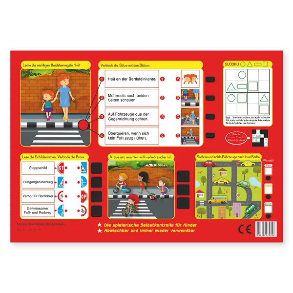 TimeTEX magiska tavla "Trafikutbildning" Säker i trafiken