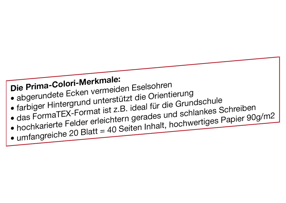 Prima-Colori Übungsheft ÜH1