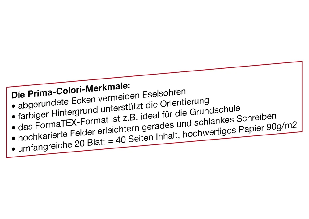 Prima-Colori Übungsheft ÜH1