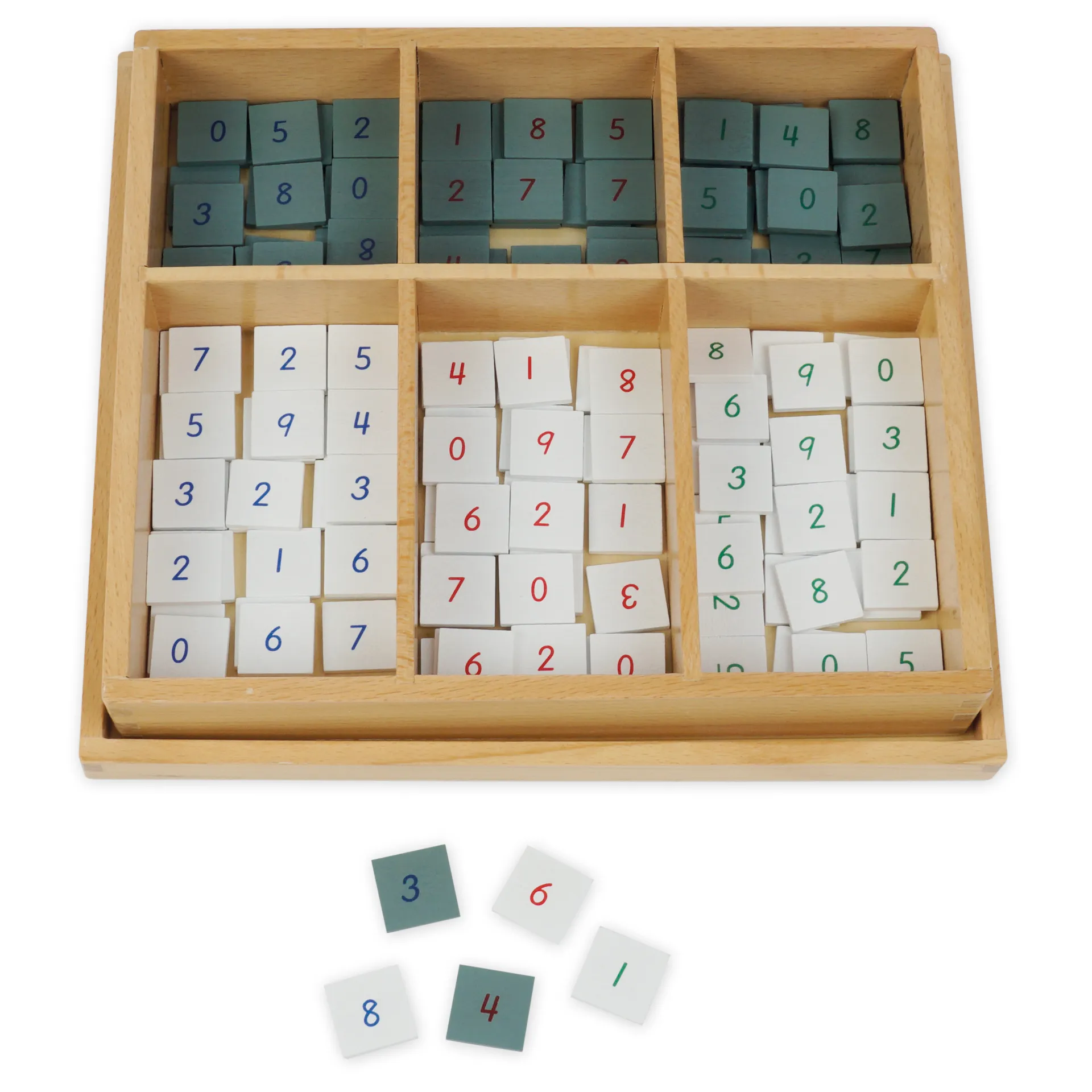 TimeTEX Kasten mit nummerierten Marken "Montessori Premium"