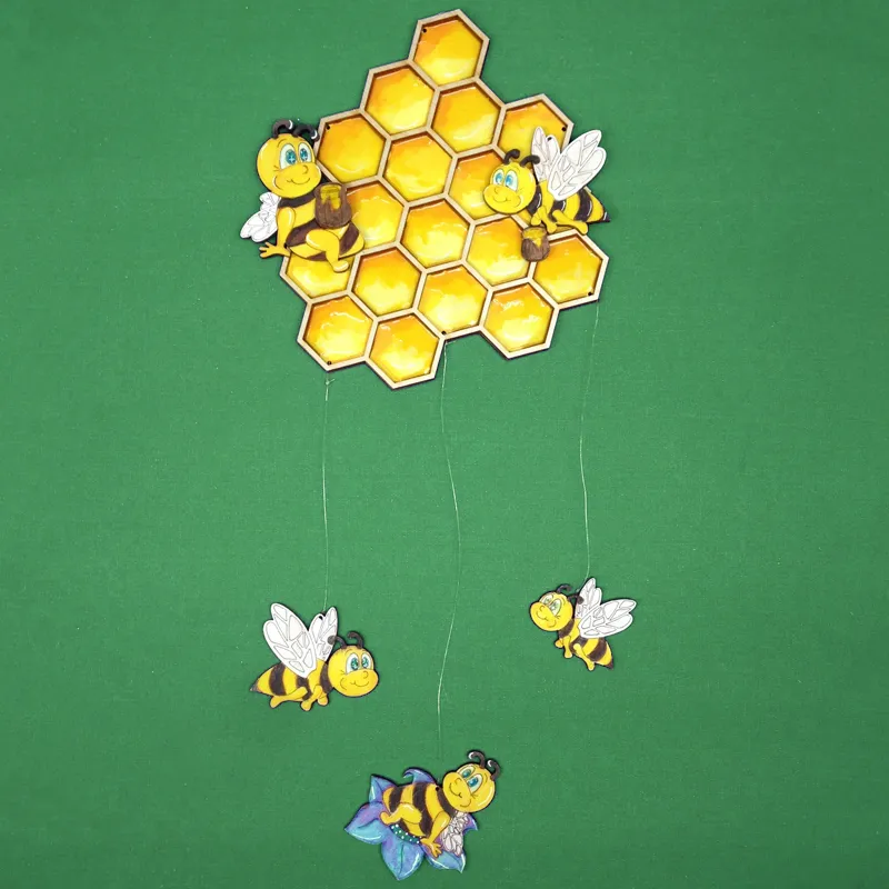 Bastelset "Bienen-Mobile", 7-tlg.