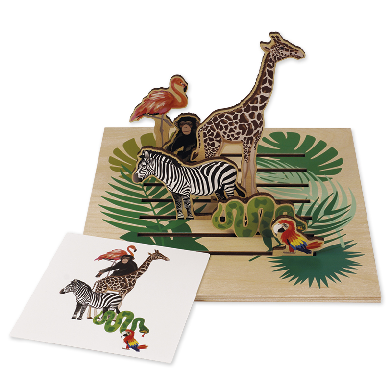 Hagemann Lernspiel "Blick in den Dschungel", 16-tlg.