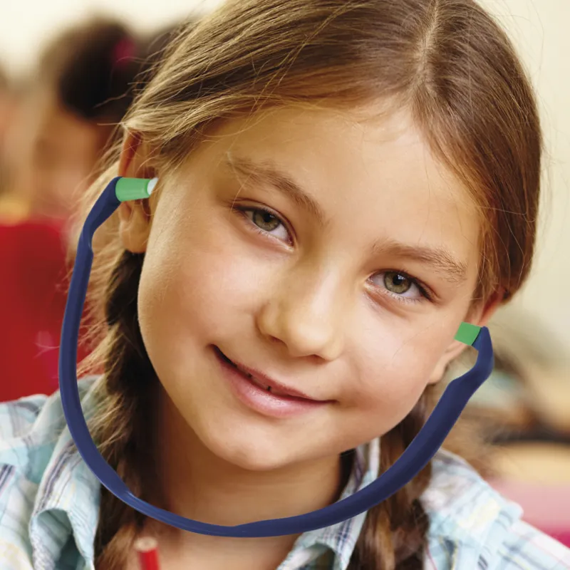 Hörselskydd för barn "Auris Mini", öronproppar med fäste, 19 dB