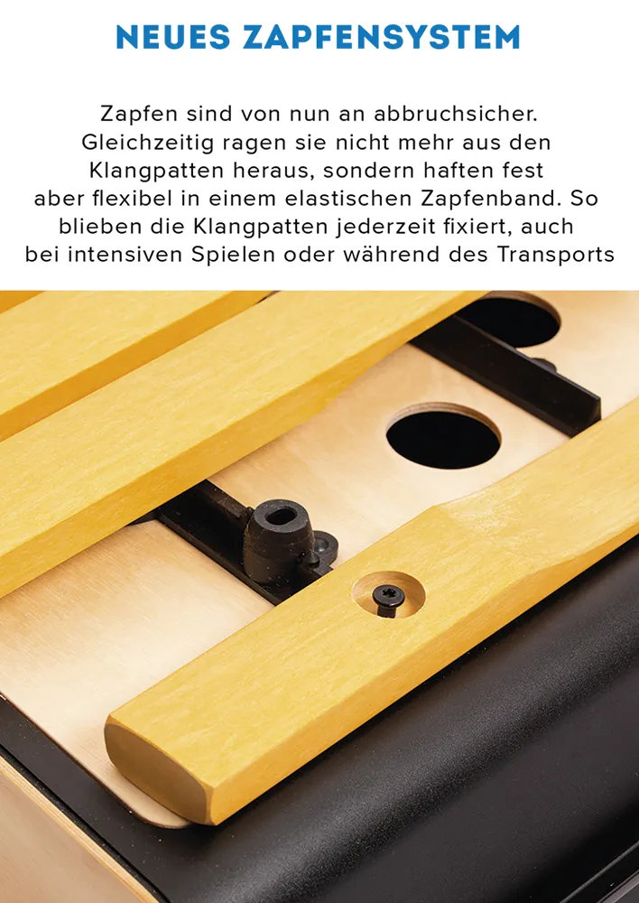 SONOR SMART Xylophon, Alt c1-a2 + fis1, b1, fis2, mit Schlägel, zum Stapeln, ASX 100 DE