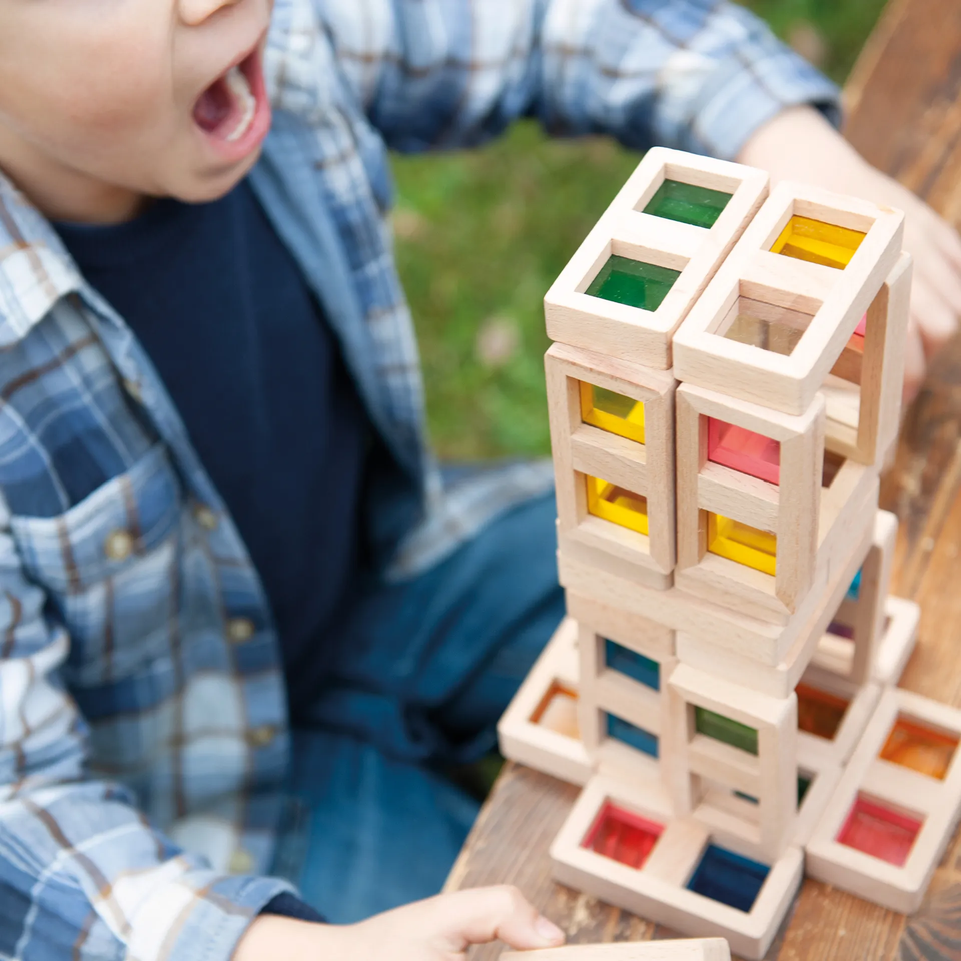 Farb-Domino "Regenbogen", 29-tlg.