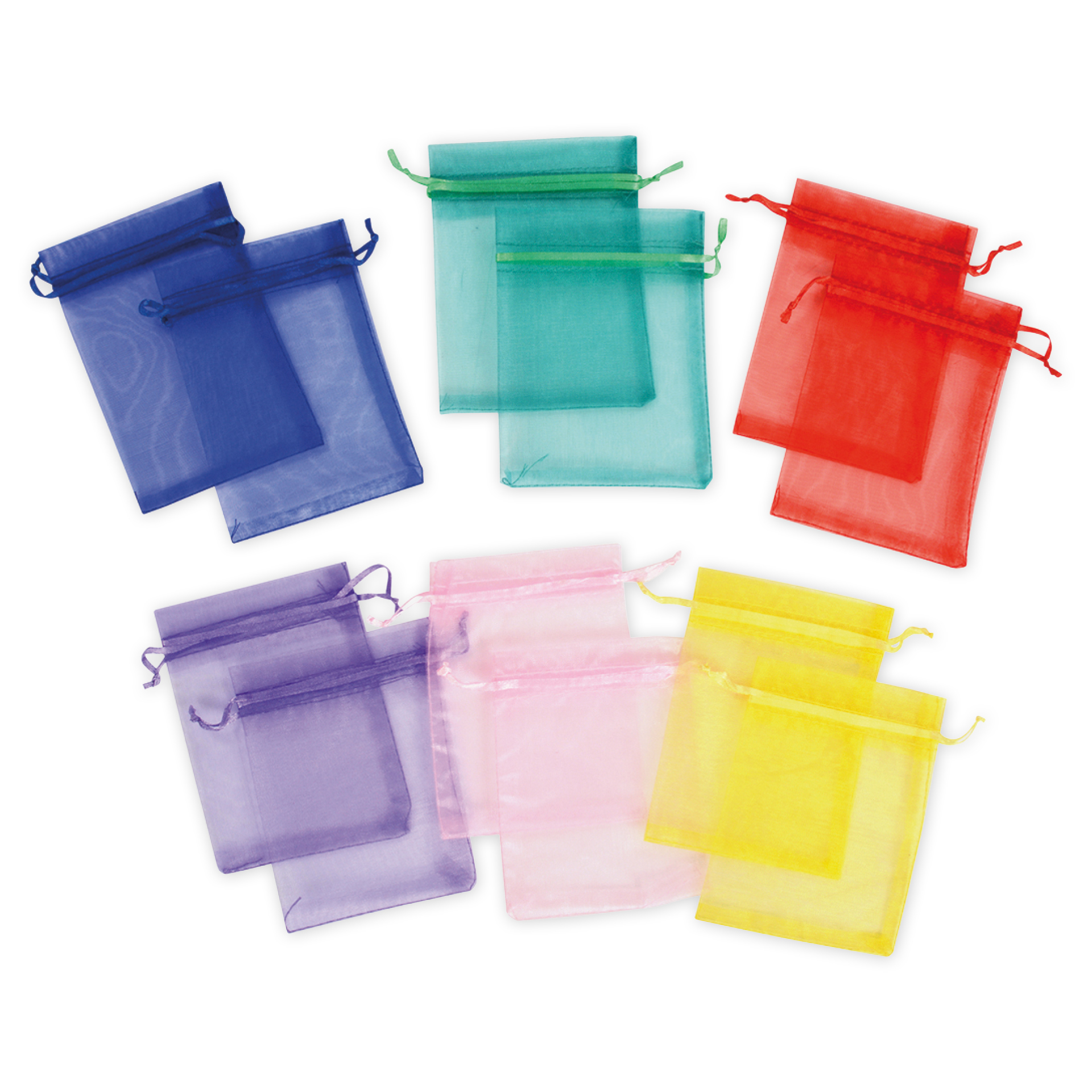 TimeTEX Organza-Beutelchen, 12 Stück