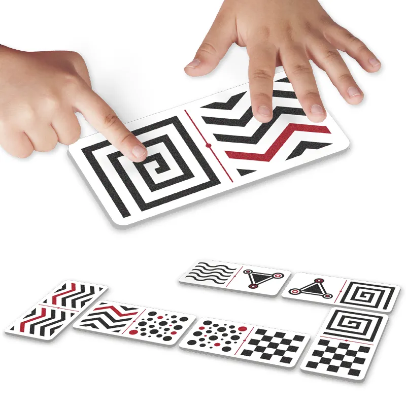 Domino "visuell und taktil", 28-tlg.