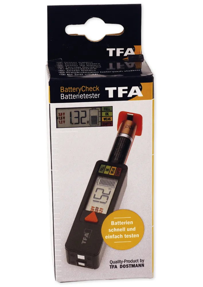 Batterie-Tester, 8,9x2,5x2,7 cm