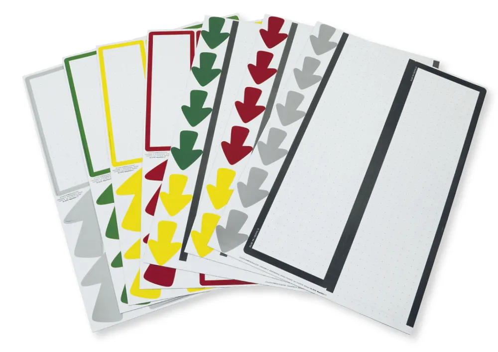 TimeTEX Zeitstrahl "Flexaform" blanko, magnetisch, 64-tlg.