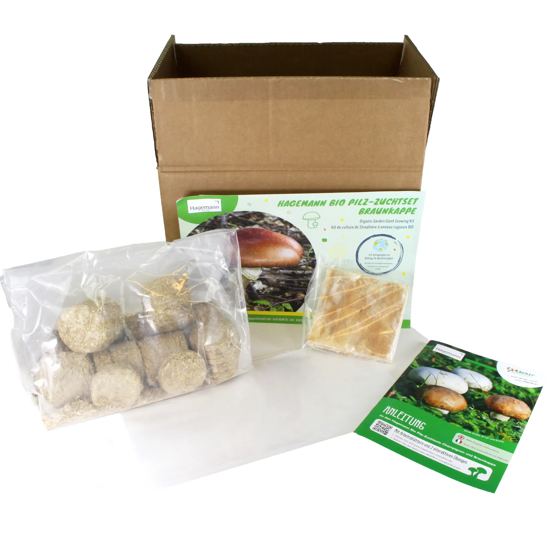 Zuchtset "Braunkappe", Pilze