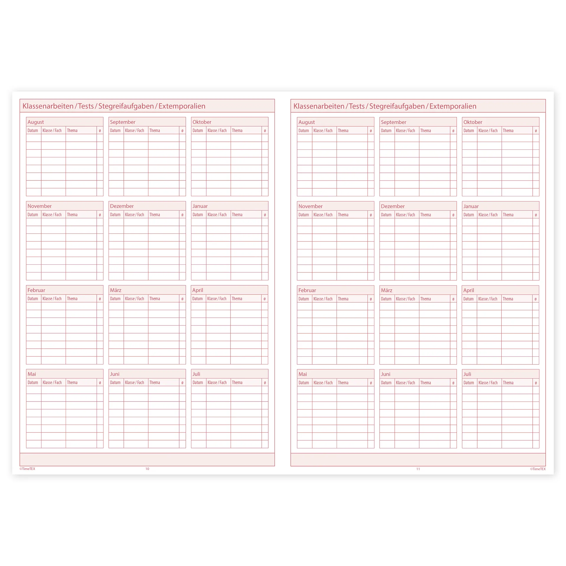 TimeTEX Referendariats-Planer "Completo" A4-Plus