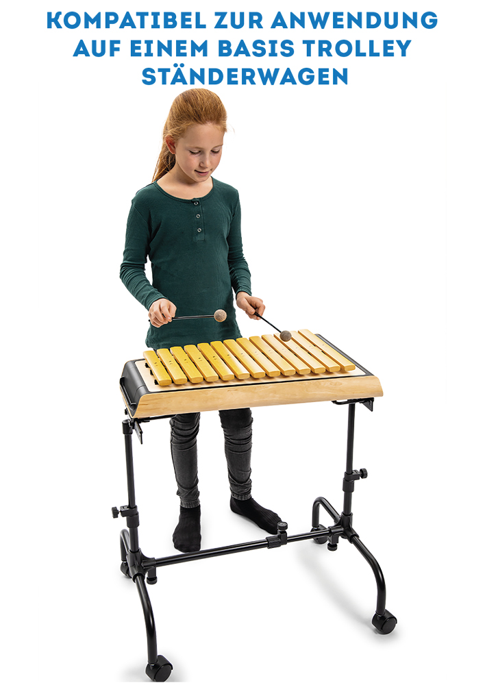 SONOR SMART Metallophon, Alt c1-a2 + fis1, b1, fis2, mit Schlägel, zum Stapeln, ASM 10 DE SONOR SMART Metallophon, Alt c1-a2 + fis1, b1, fis2, mit Schlägel, zum Stapeln, ASM 10 DE