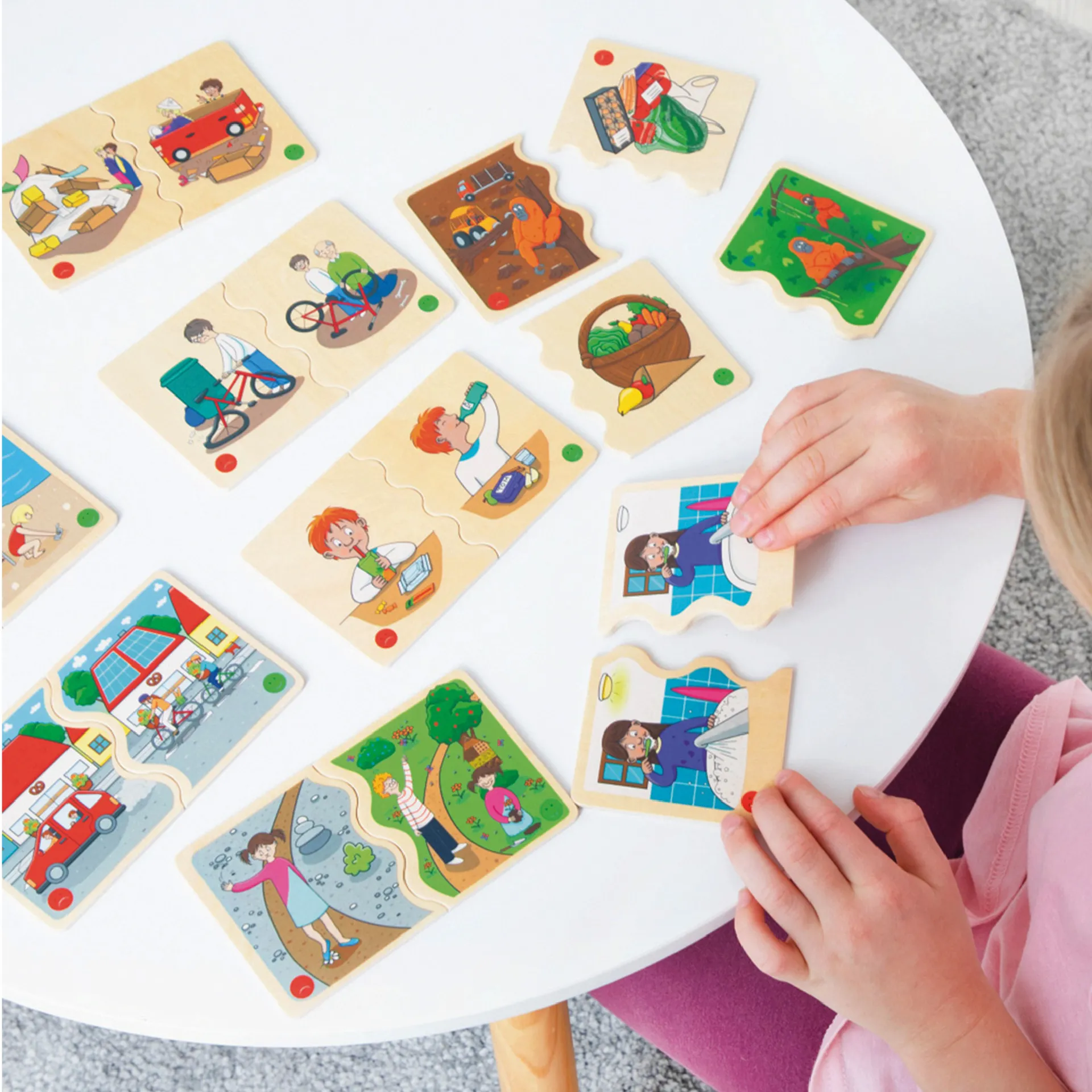 Educatief spel "Wat kan ik doen voor het milieu?", 22-delig