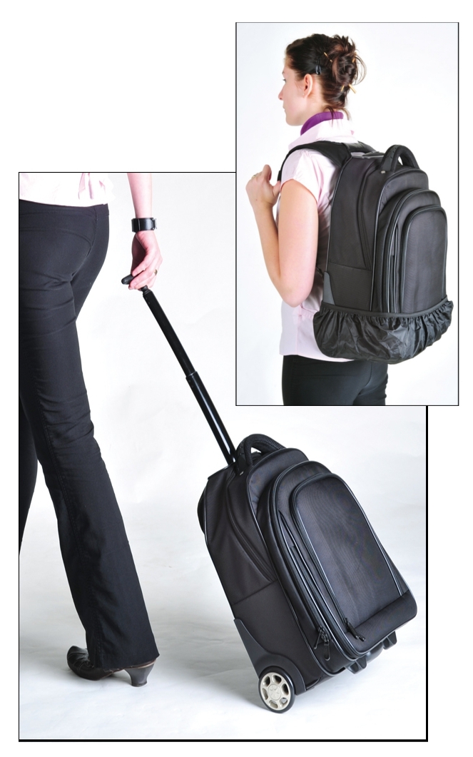 TimeTEX Rucksack-Trolley "Bimobil II", mocca, Nylongewebe II./SO