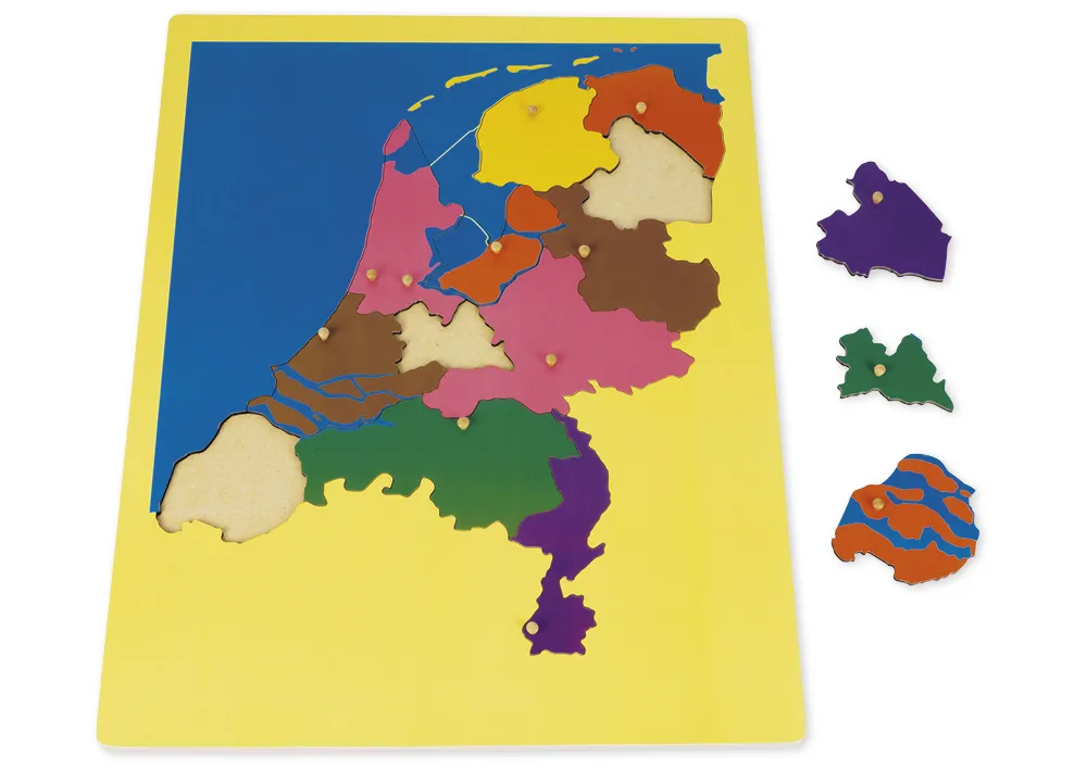 TimeTEX Puzzlekarte Niederlande "Montessori Premium"