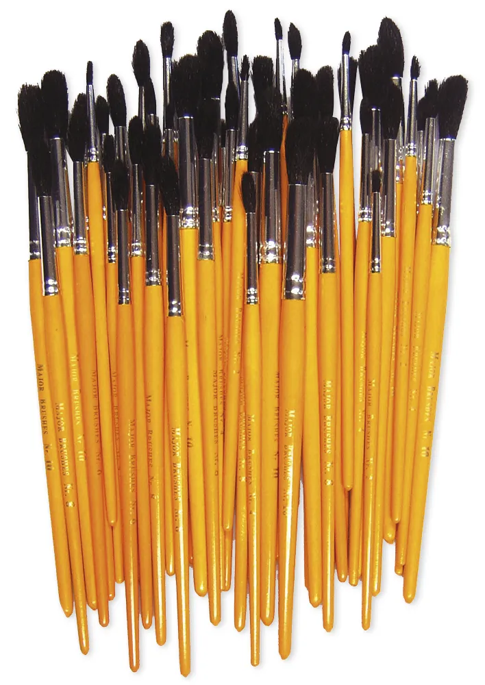 Pinsel für Wassermalfarbe, 50-tlg.