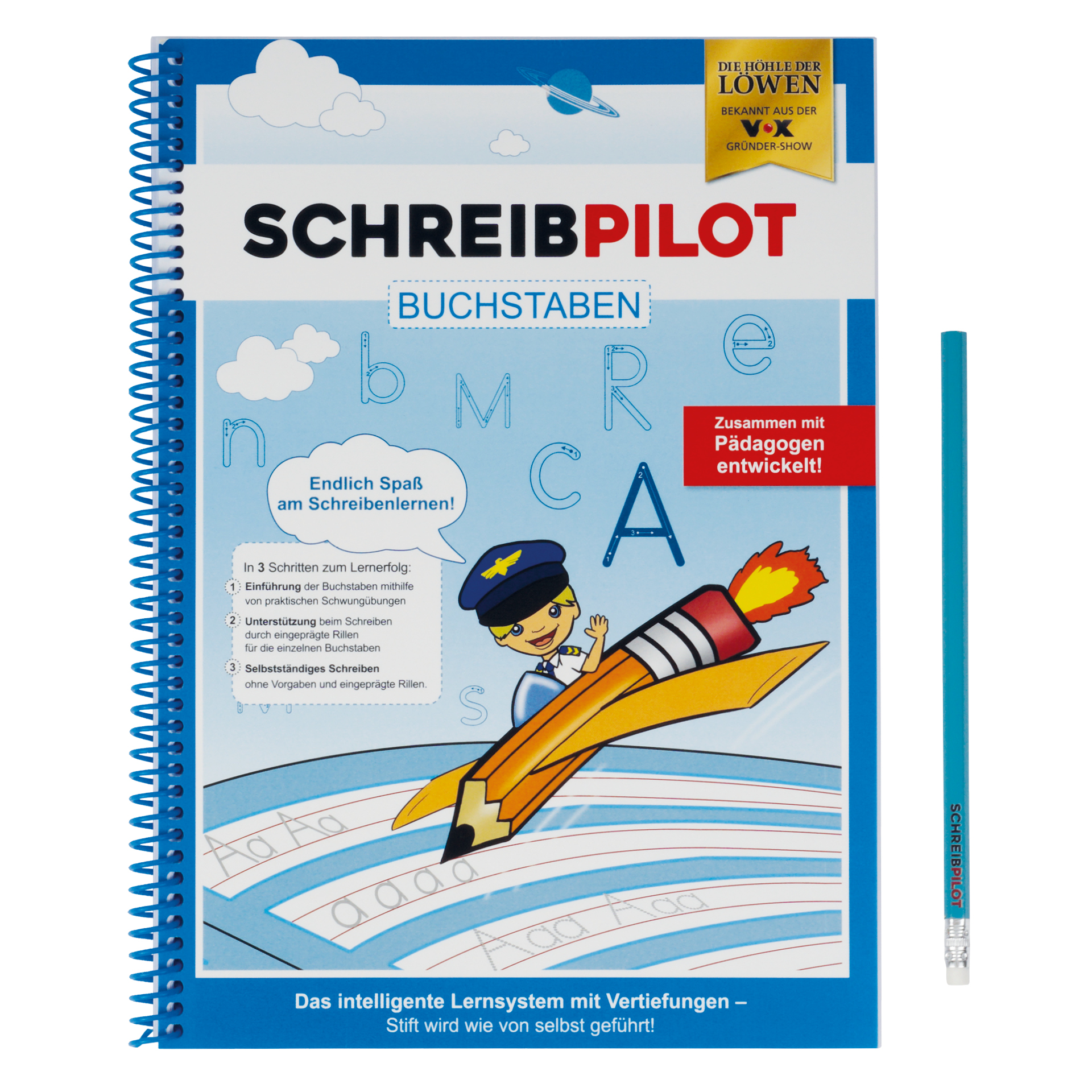 TimeTEX Schreiblern-Heft "Schreibpilot Buchstaben", 63 Seiten