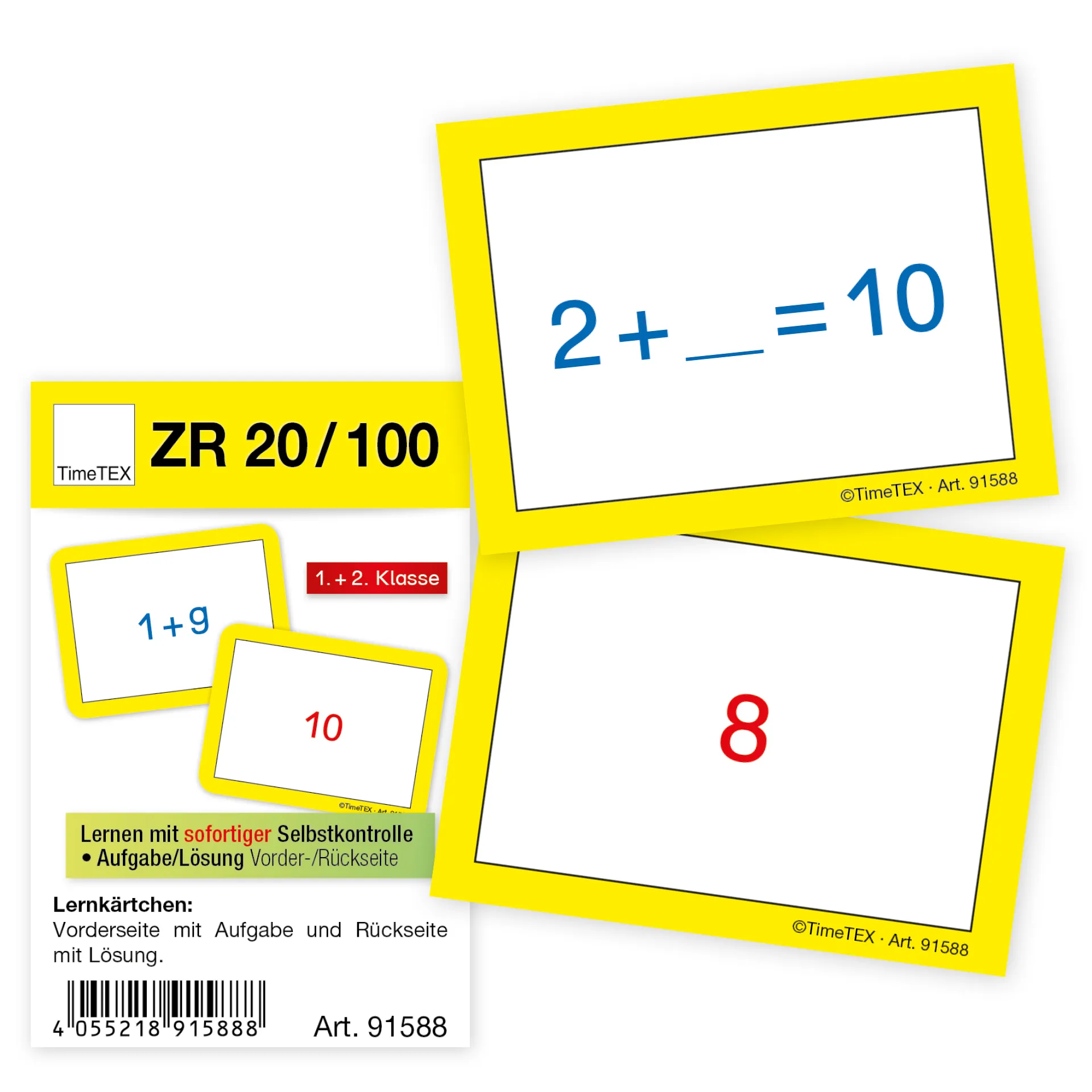 TimeTEX Schüler-Übungsset "Zahlenraum bis 20", 46-tlg. in Dokumentenmappe