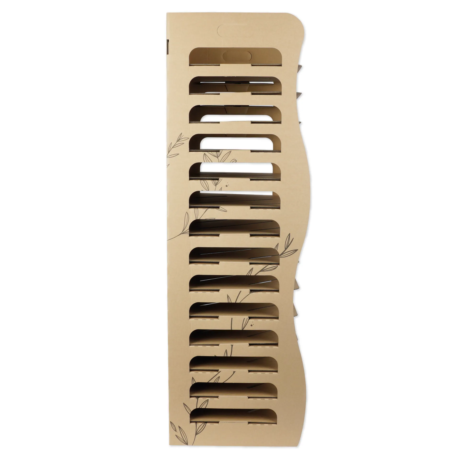 Papírový sušák z lepenky, 14 polic, 110 x 47 x 36 cm