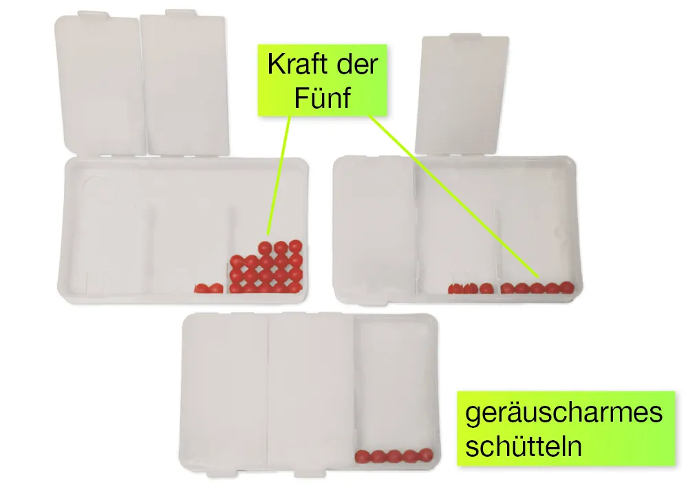Klassensatz Flüster-Schüttelboxen weiß, 24 Stück im Koffer