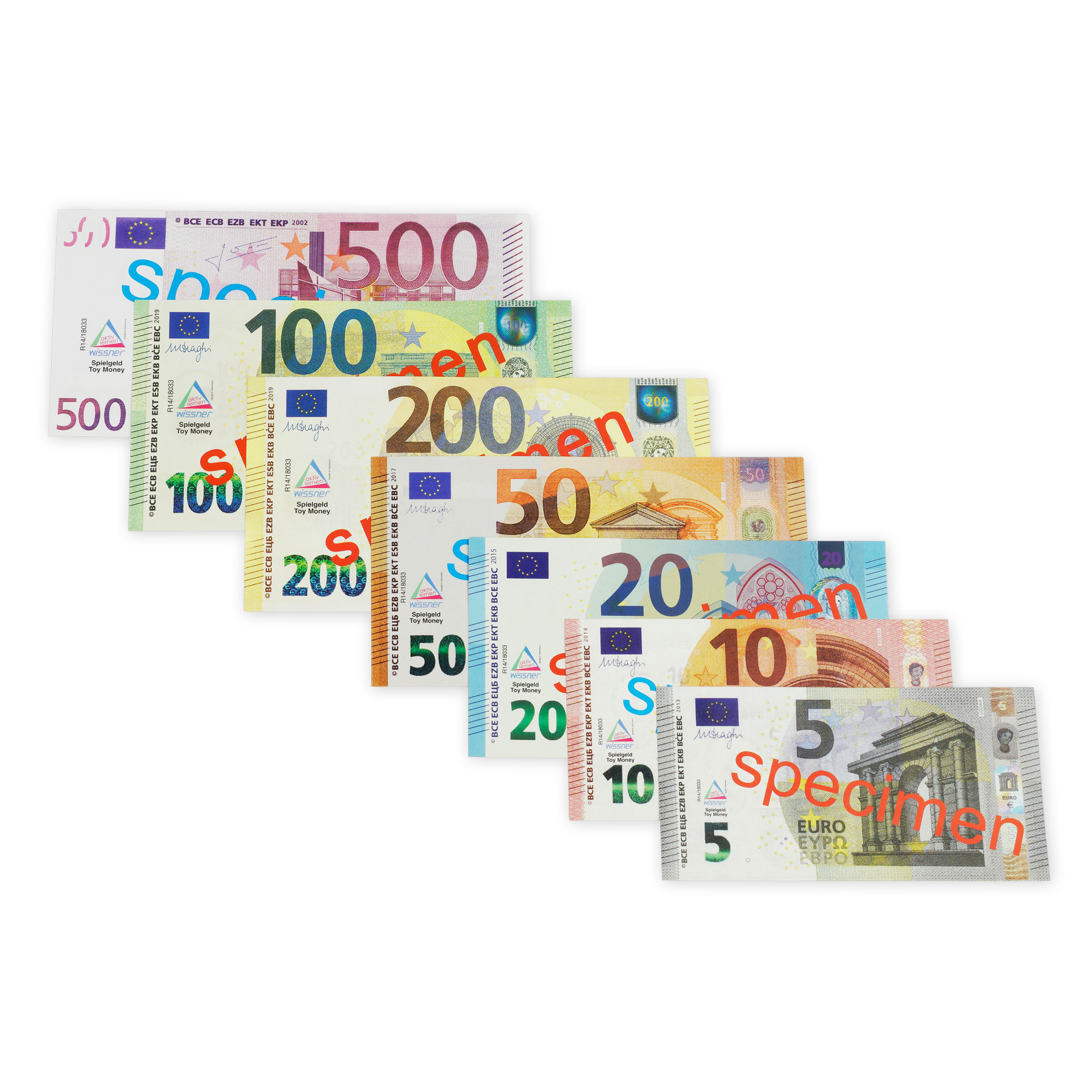 Set Euro-Rechengeld, 44-tlg. Set Euro-Rechengeld, 44-tlg.