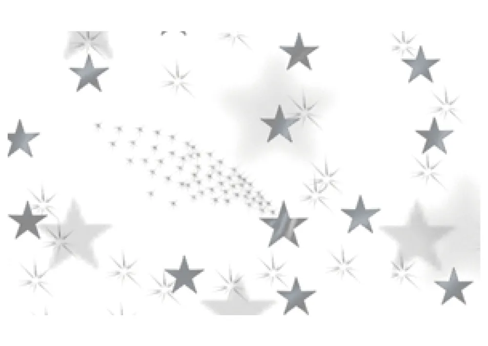 Transparentpapier "Sterne" 50,5x70 cm, 10 Bogen