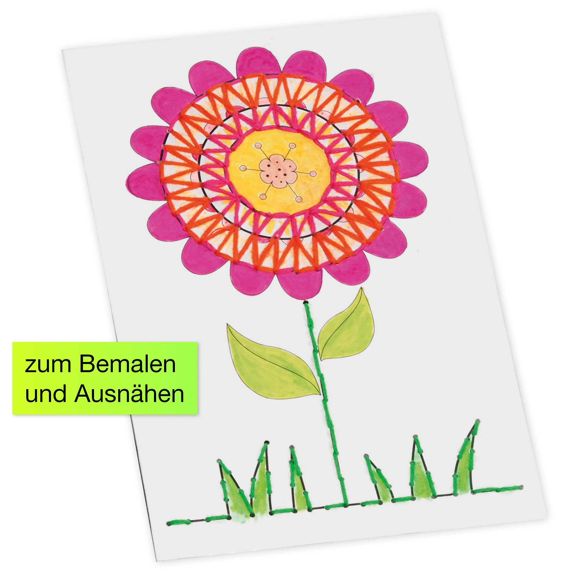 Ausnähkarten weiß mit Motiv, 11x17 cm, 48 Stück Ausnähkarten weiß mit Motiv, 11x17 cm, 48 Stück