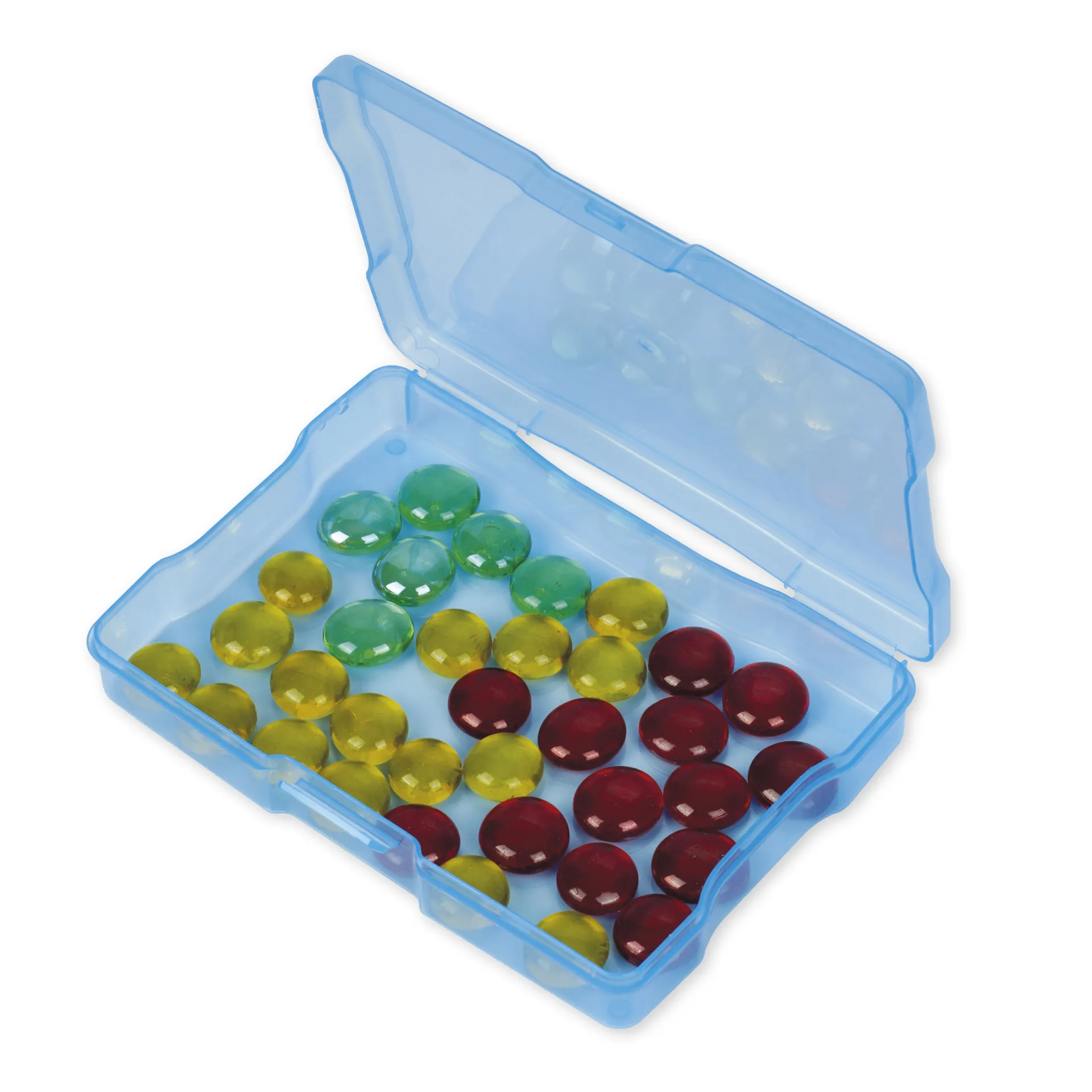 TimeTEX spalvotų, plastikinių dėžučių rinkinys skaidrioje dėžėje, 12+1 vnt.