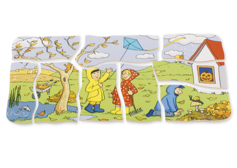 beleduc Schichten-Puzzle "Vier Jahreszeiten", 36-tlg.