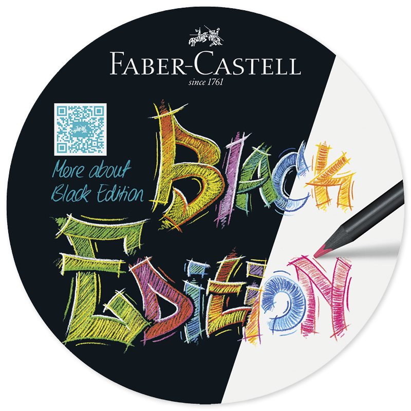 Faber-Castell Black Edition Buntstifte, 12 Stück Faber-Castell Black Edition Buntstifte, 12 Stück