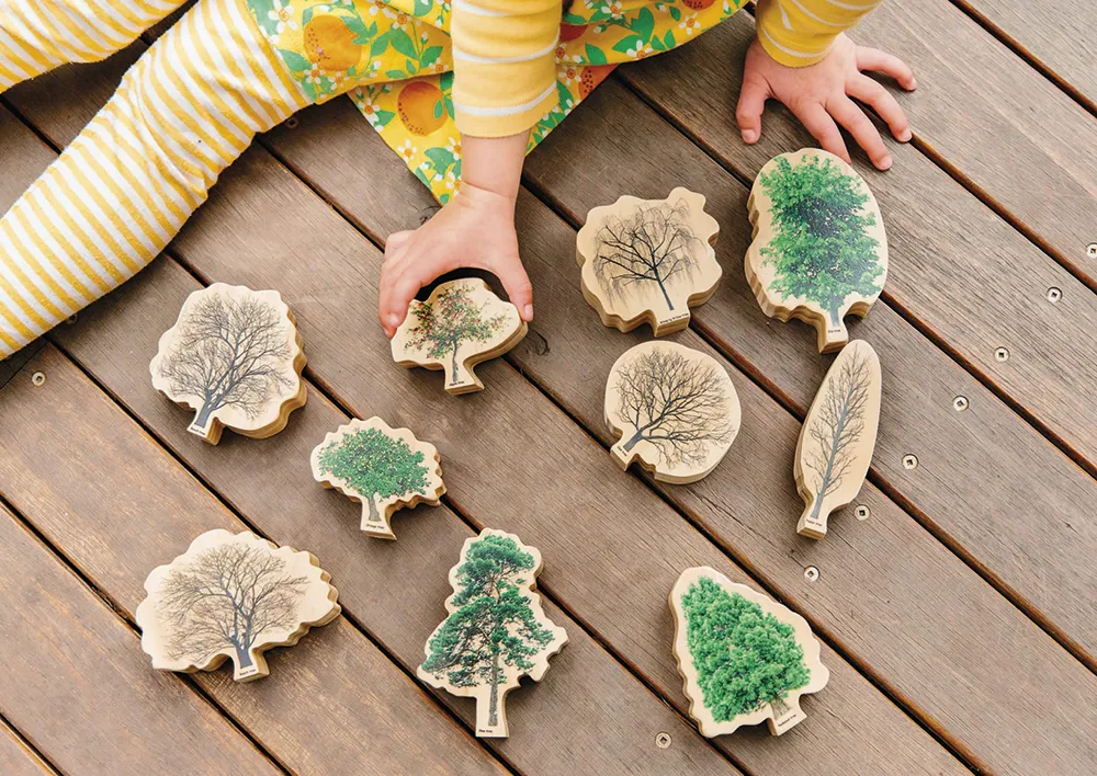 Seizoensbomen van hout, 10-delig