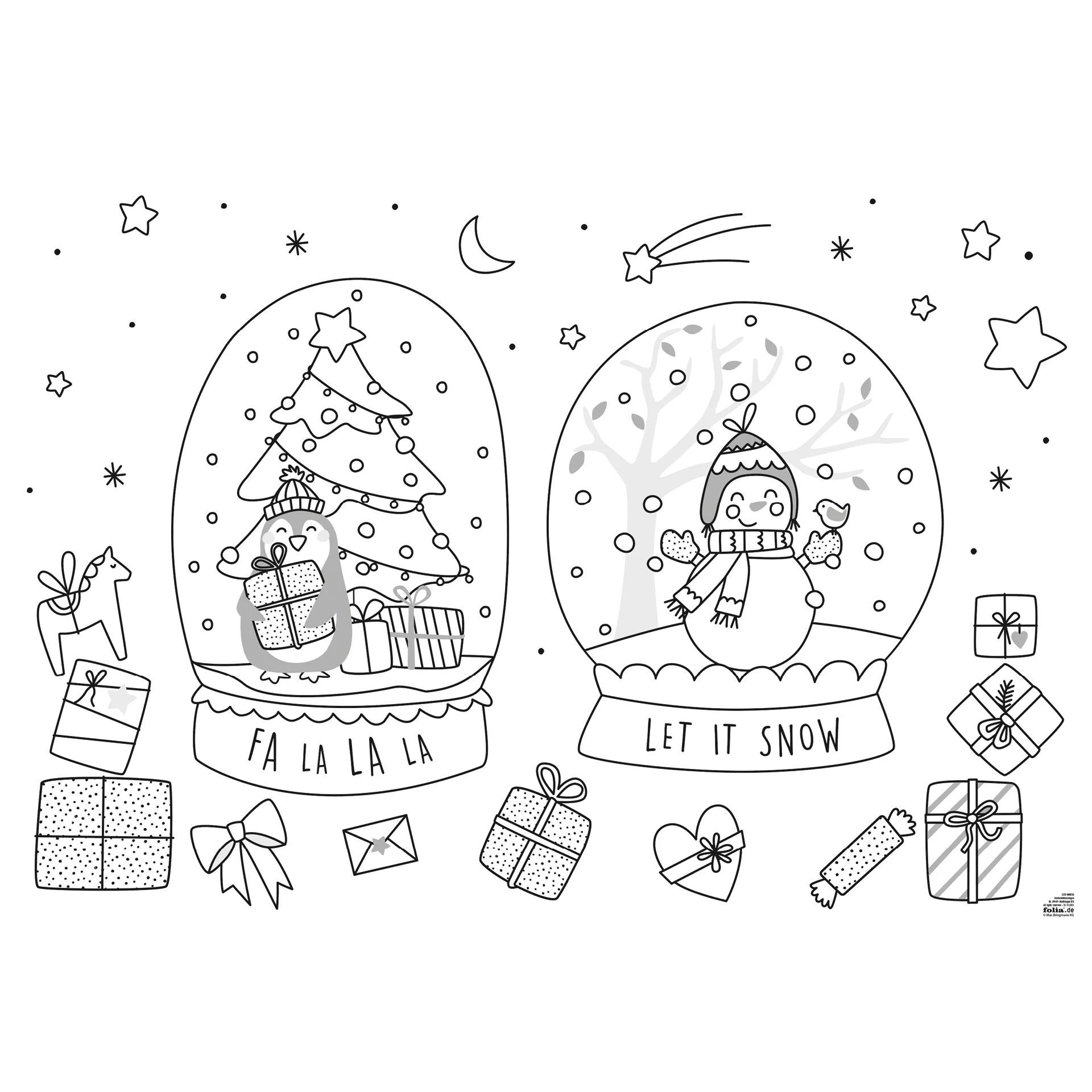 Fensterbilder-Vorlagen "Cosy Winter", 15-tlg.