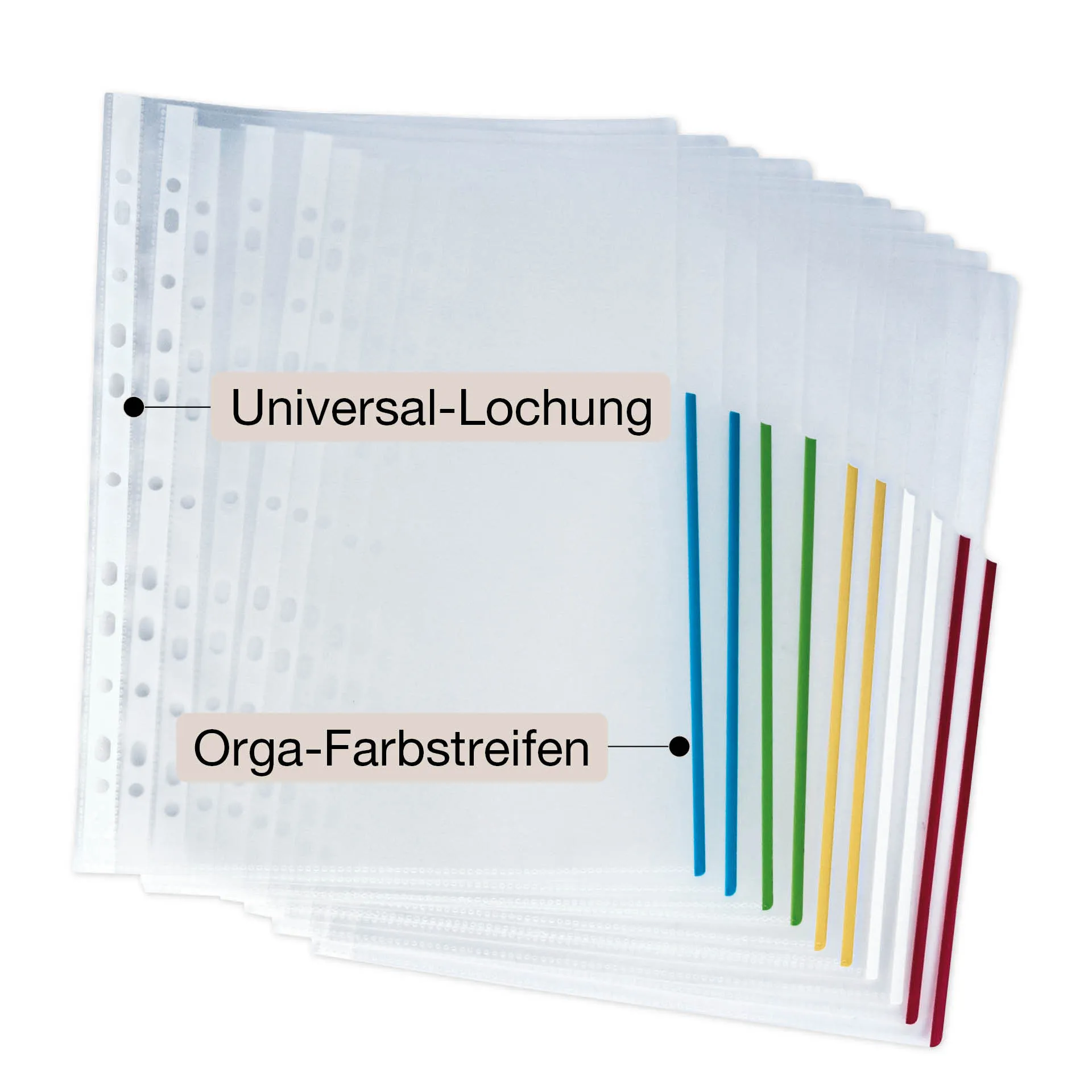 Set Prospekt-Hüllen A4-Extra, 10-tlg.