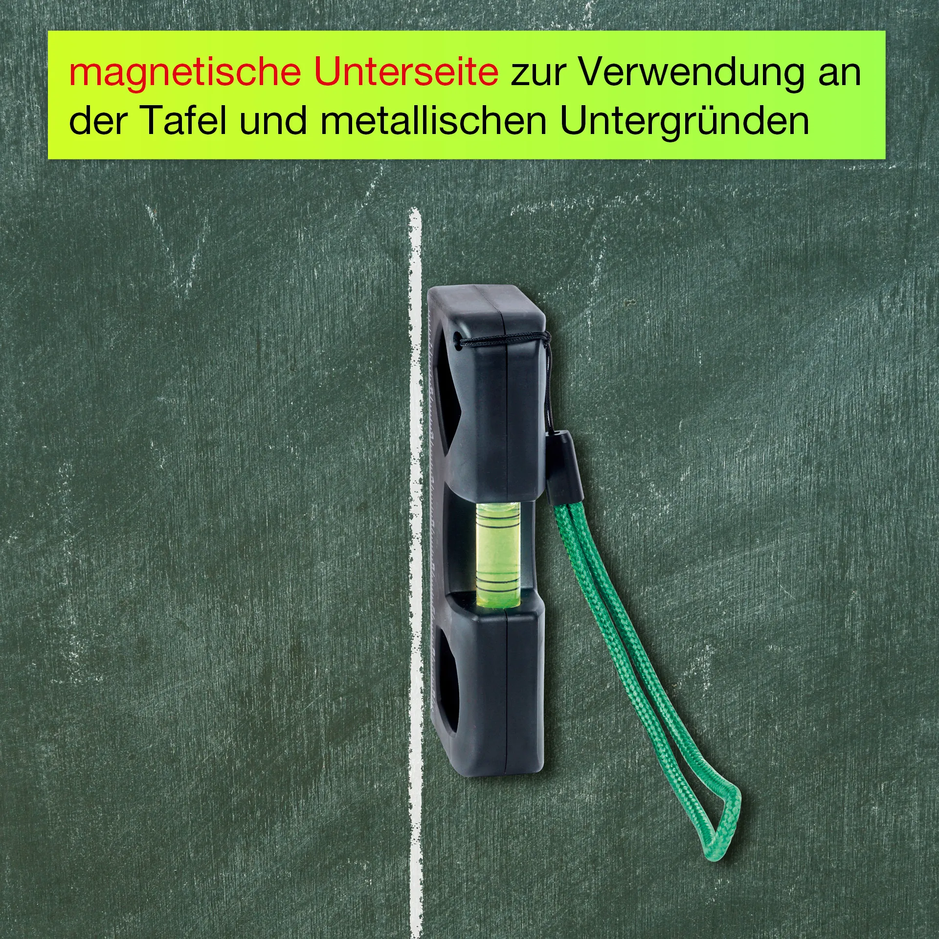 Tafel-Wasserwaage, magnetisch, 3 Libellen