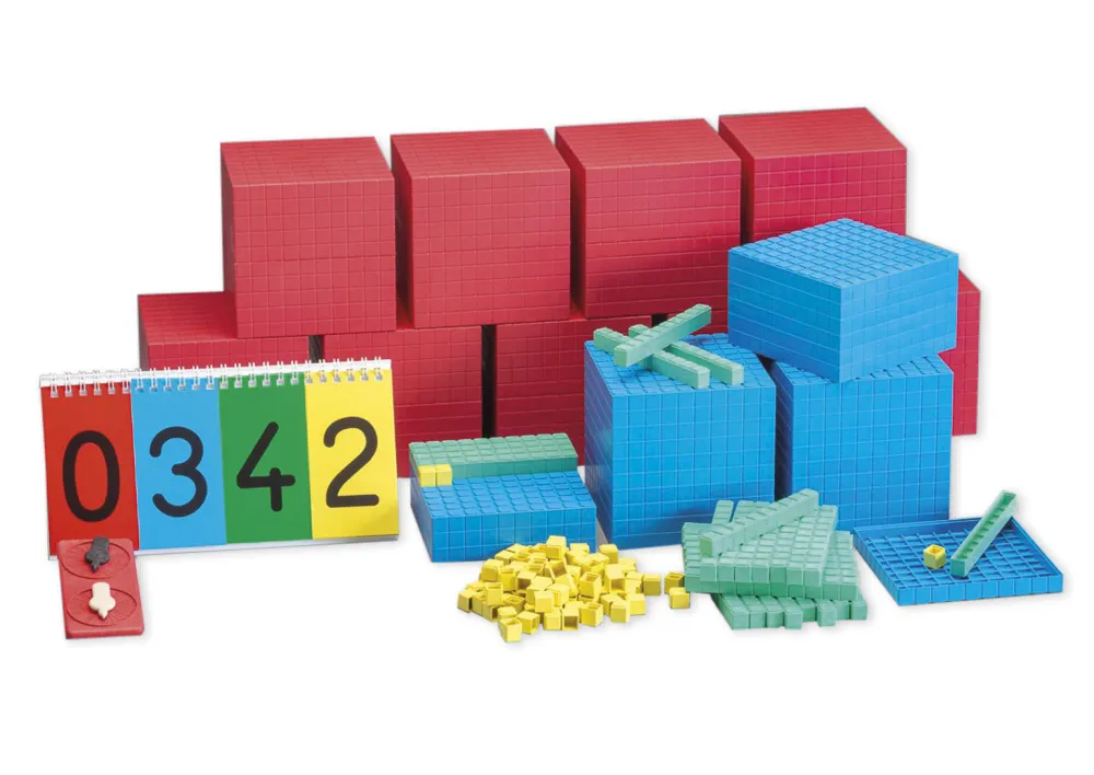 Klassenset MAB decimale rekenset XL, 198-delig, in doos