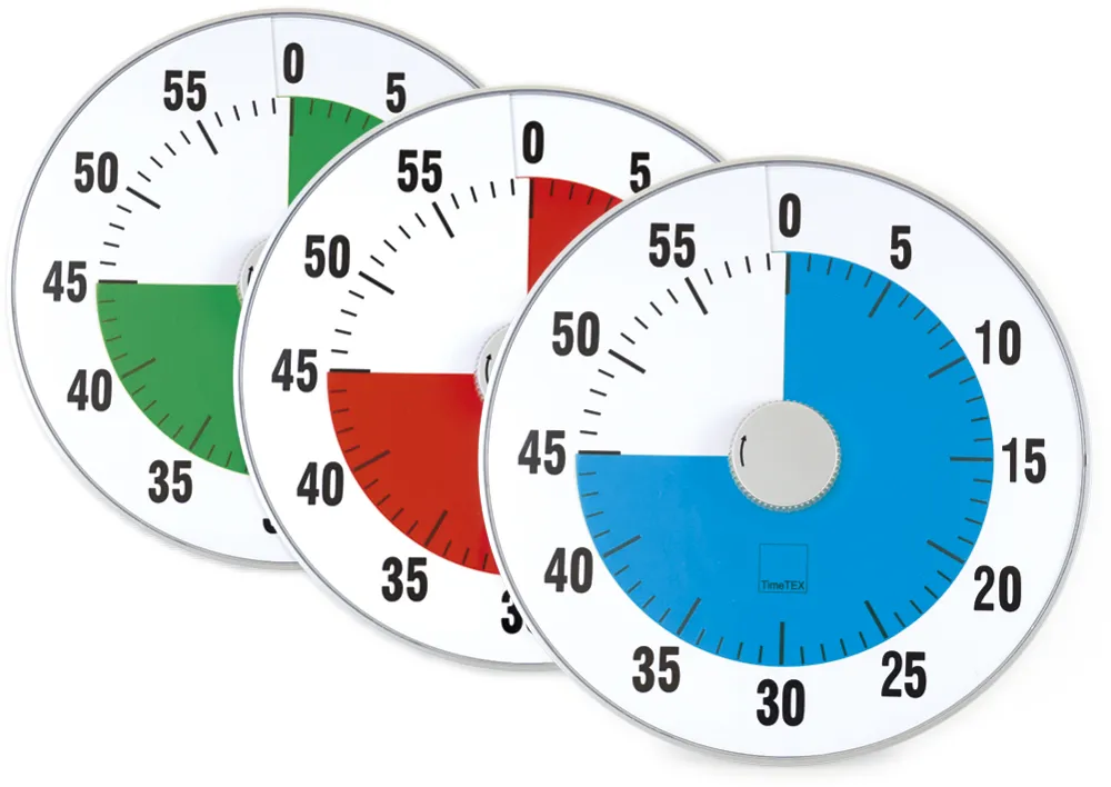 TimeTEX Zeitdauer-Uhr "lautlos" XL, 32 cm ø