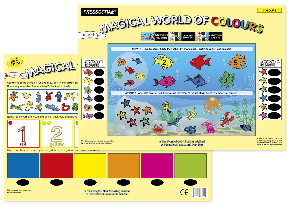TimeTEX Zaubertafel "Welt der Farben" Englisch