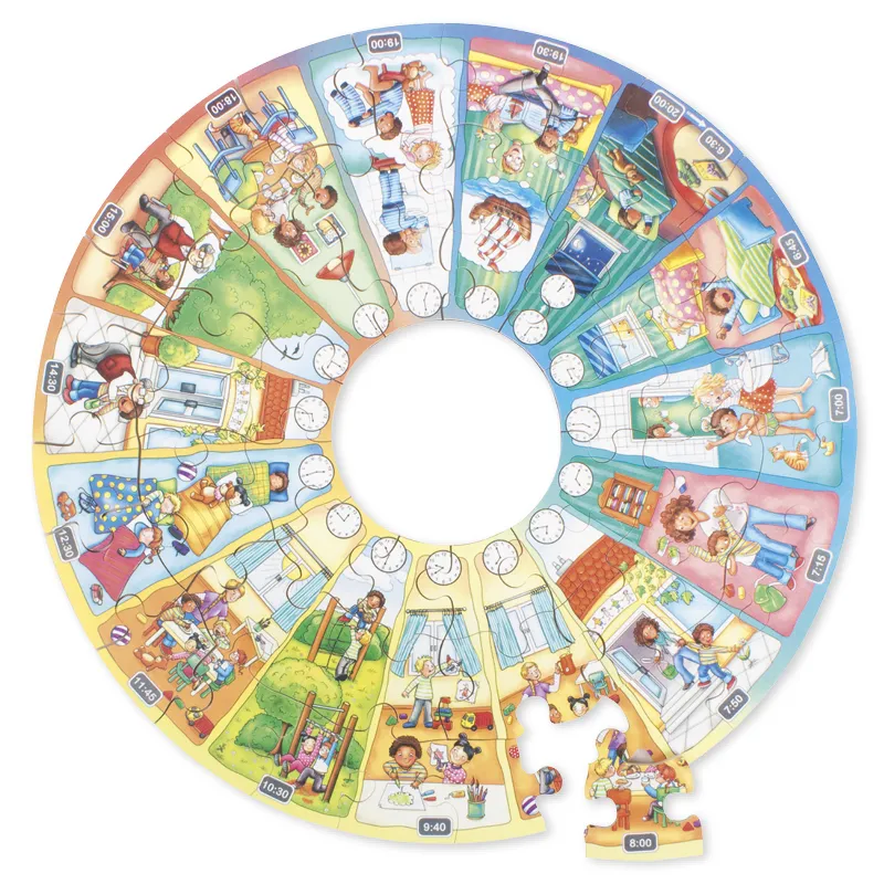 beleduc XXL-Lernpuzzle "Mein Tag", 51-tlg.